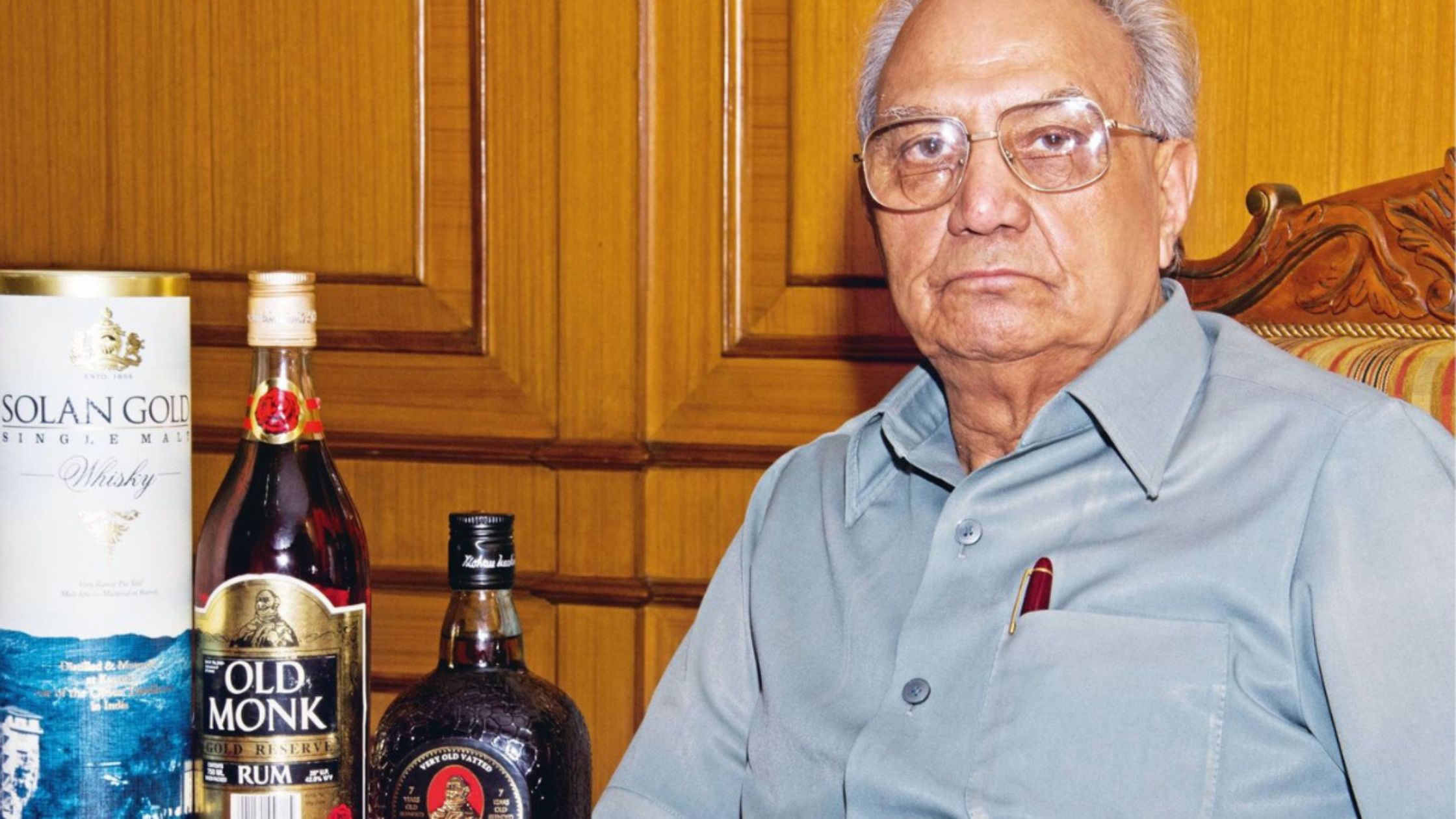 old monk rum history and founder image with in winewhiskyworld